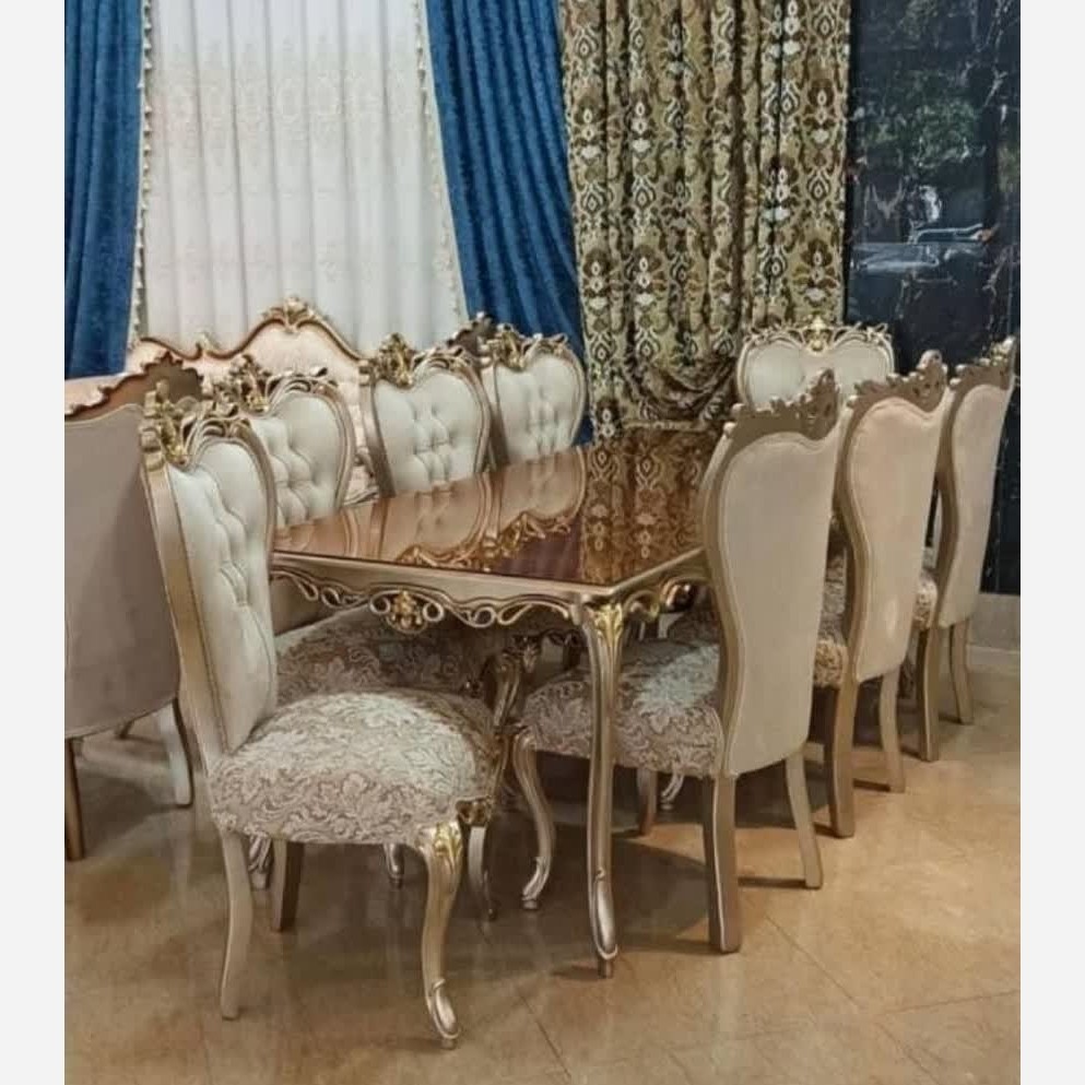 نهارخوری 8نفره کلاسیک مدل افسون