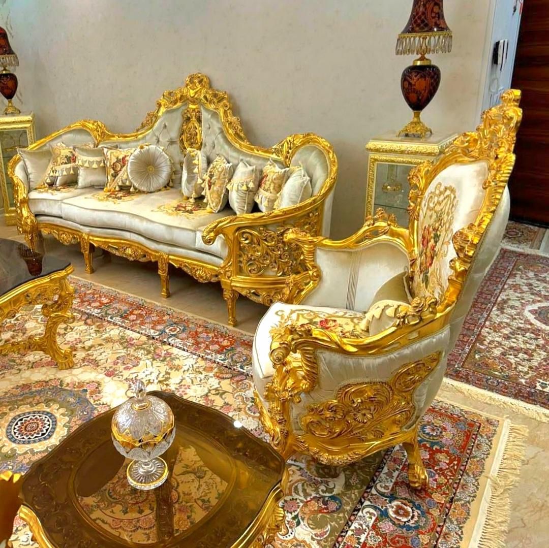 مبل اقساطی سلطنتی 9نفره مدل رونیسا