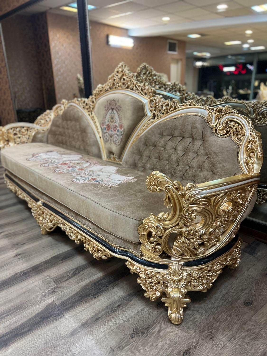 مبل اقساطی سلطنتی 9نفره مدل ثمین