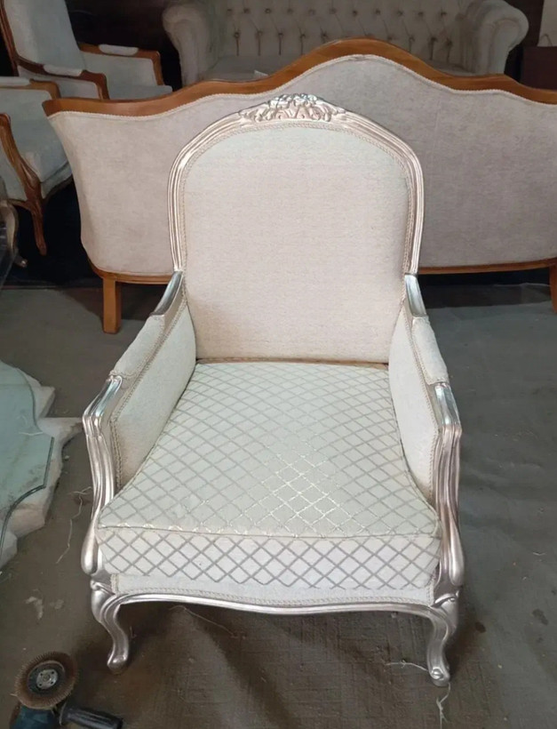 مبل کلاسیک ۸نفره سه گل فرانسوی