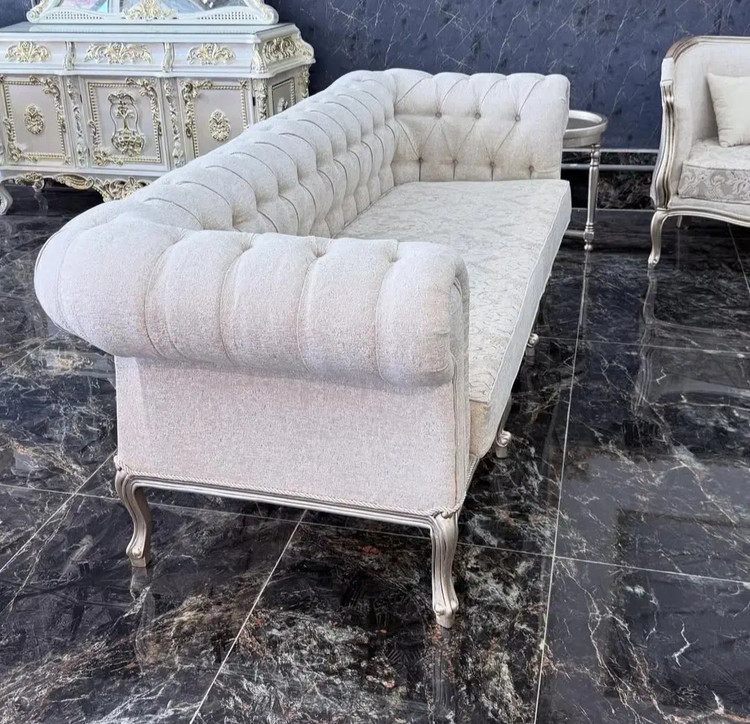 مبل کلاسیک ۸نفره سه گل فرانسوی