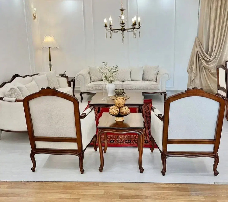 مبل کلاسیک ۷نفره مدل فرانسوی
