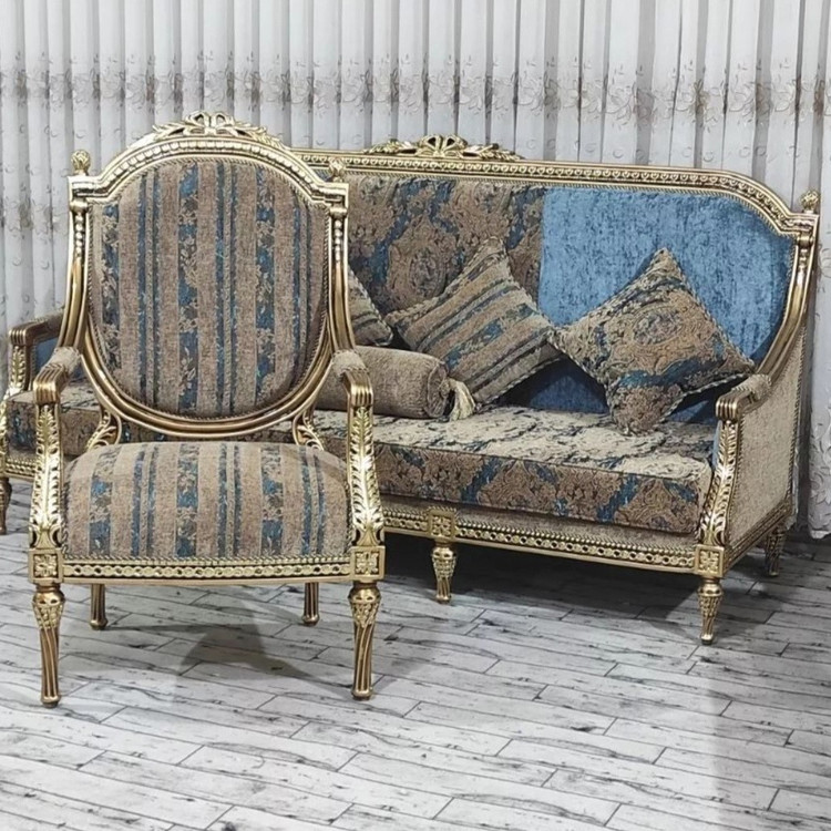 مبل استیل به نام پاپیونی(7 نفره) تخفیف ویژه ضمانت تمام چوب فوم سرد و چوب راش گرجستان