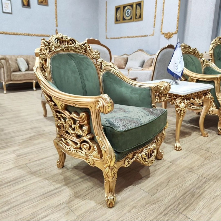 مبل استیل به نام امپراطور(7 نفره) تخفیف ویژه ضمانت تمام چوب فوم سرد و چوب راش گرجستان