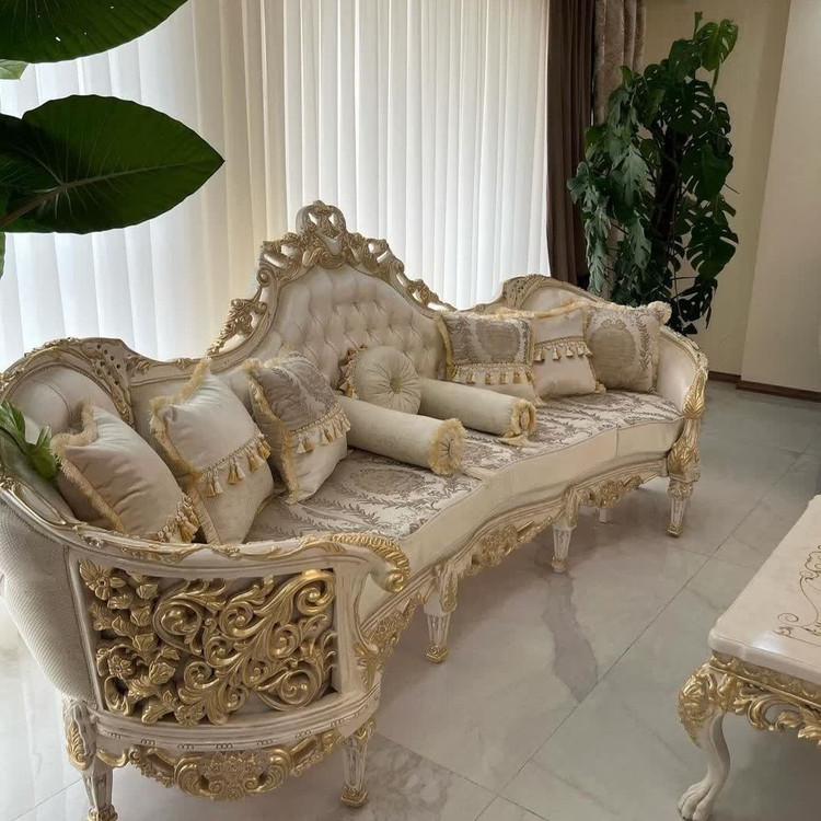 مبل استیل به نام امپراطور(7 نفره) تخفیف ویژه ضمانت تمام چوب فوم سرد و چوب راش گرجستان