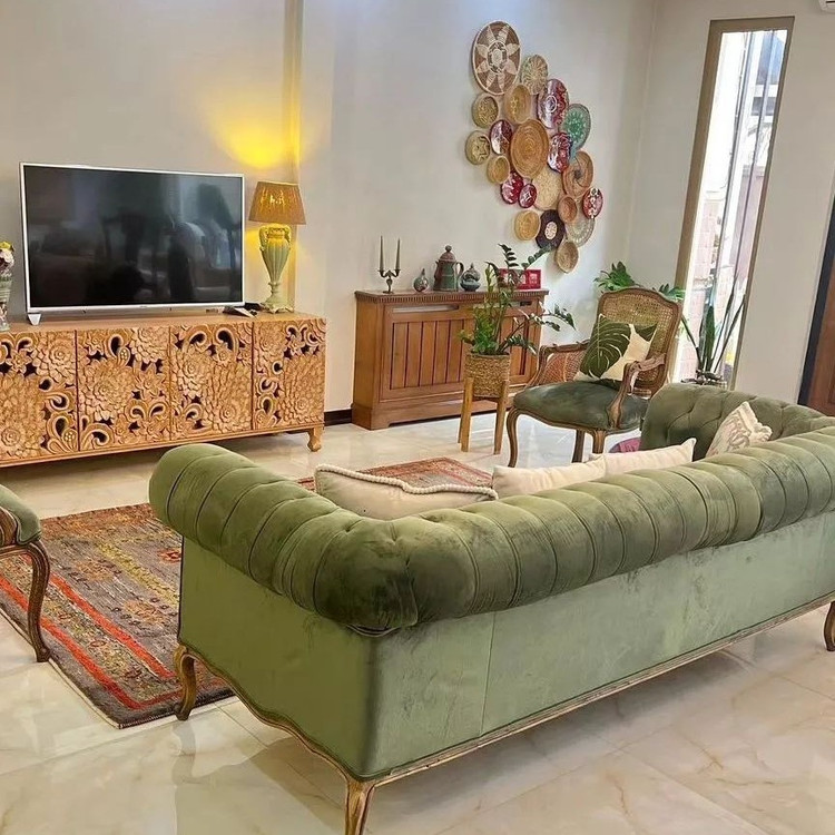 مبل کویین(اصل فرانسه)ارسال به سراسر کشور، چوب راش، پارچه خارجی