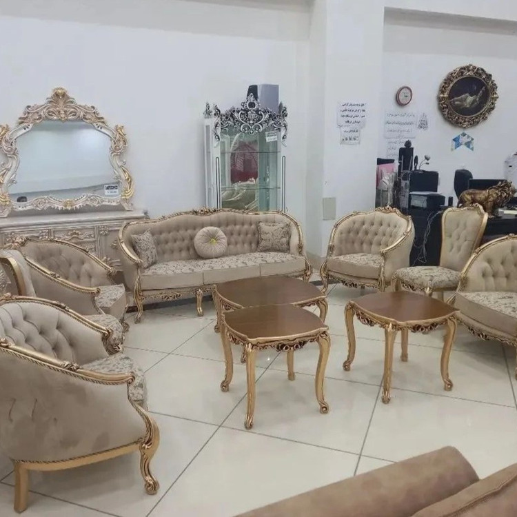 مبل زمرد(لگنی 7 نفره) تمام چوب کلاسیک به سراسر کشور(باربری رسمی) قیمت تولیدی