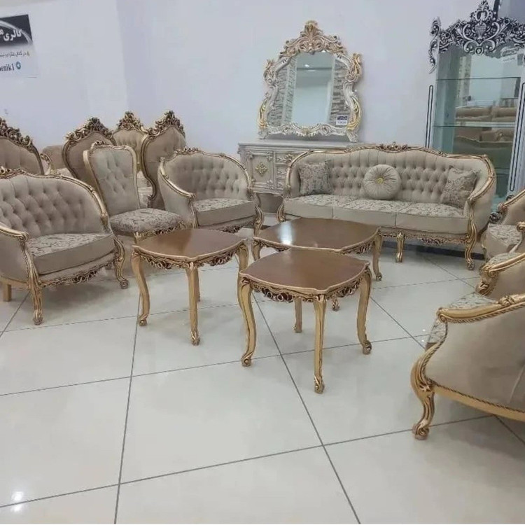 مبل زمرد(لگنی 7 نفره) تمام چوب کلاسیک به سراسر کشور(باربری رسمی) قیمت تولیدی