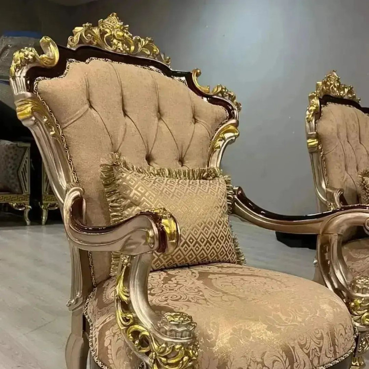 مبل کلاسیک سلطنتی ۷نفره مدل گلایل کد 1