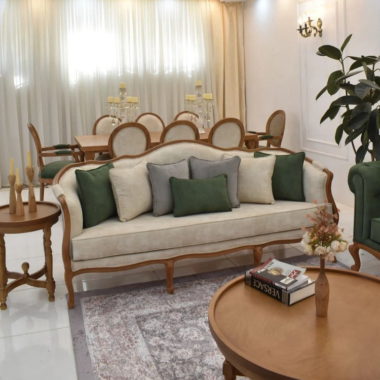 مبل کلاسیک کویین فرانسوی ۸نفره ارسال رایگان
