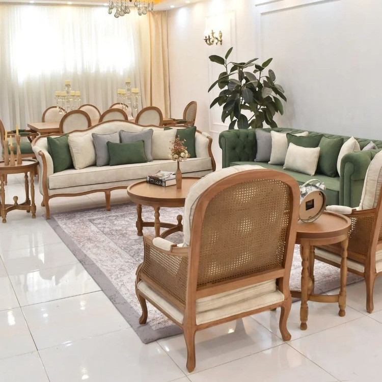 مبل کلاسیک کویین فرانسوی ۸نفره ارسال رایگان