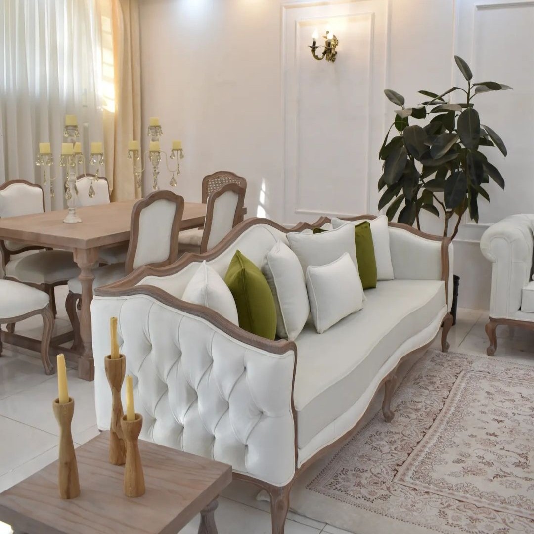 مبل فرانسوی ۸نفره با کاناپه چستر ارسال رایگان