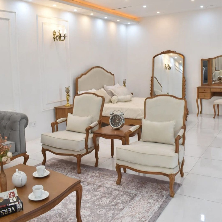 مبل ابزاری فرانسوی با کاناپه چستر
