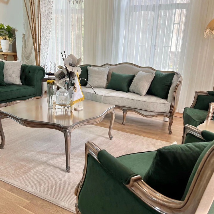 مبل کلاسیک 8 نفره مدل کویین ابزاری ارسال رایگان