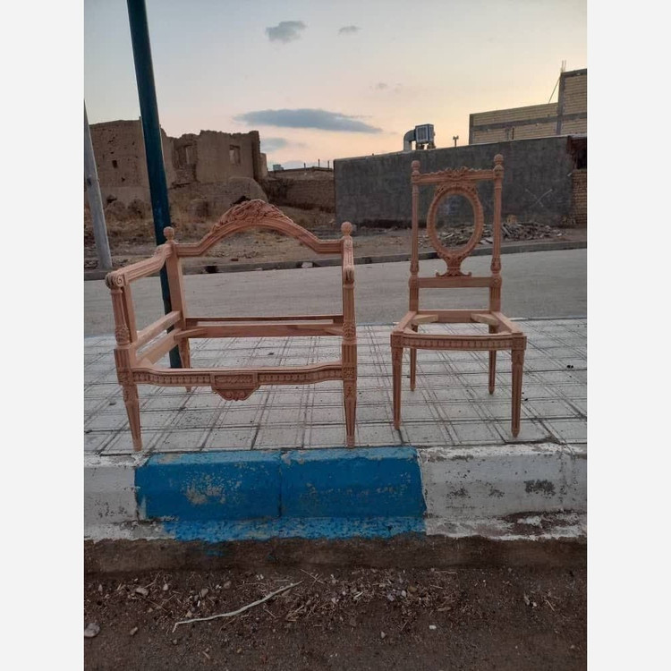 مبل مدل کاجی تمام چوب و حصیری ارسال رایگان