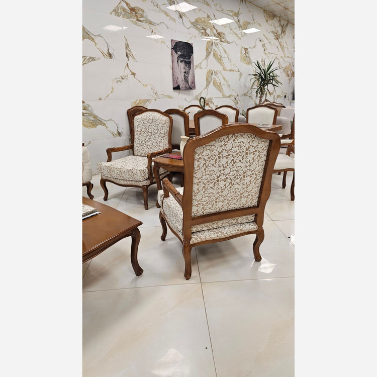 مدل مبل کویین فرانسوی جنس چوب راش ۷نفره