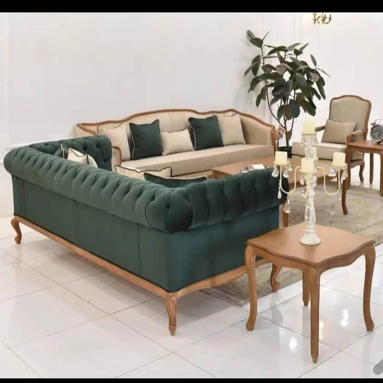 مبل کویین ۸ نفره چوب راش3+1+1+1+1 ارسال رایگان به سراسر کشور