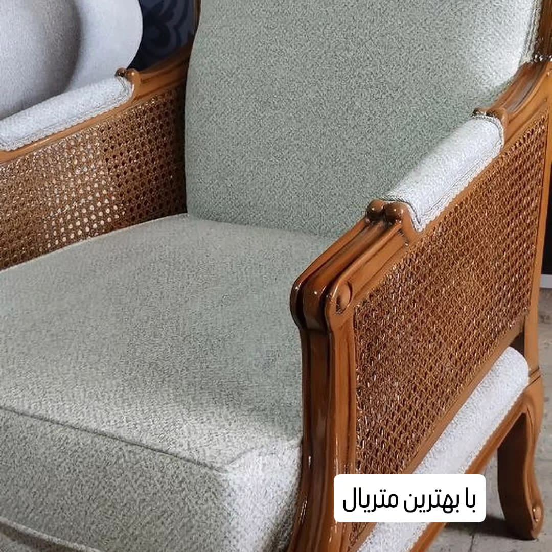 مبل فرانسوی کویین 7 نفره چوب راش ارسال رایگان