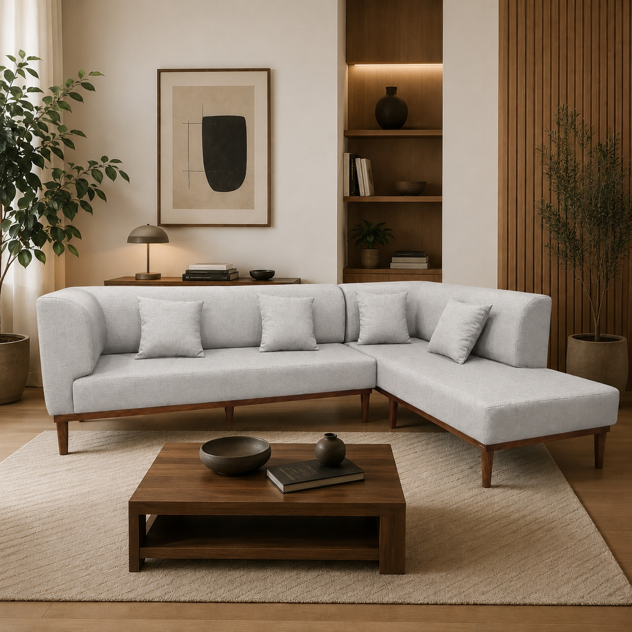 مبل ال 6 نفره مینیمال رنگبندی سفارشی