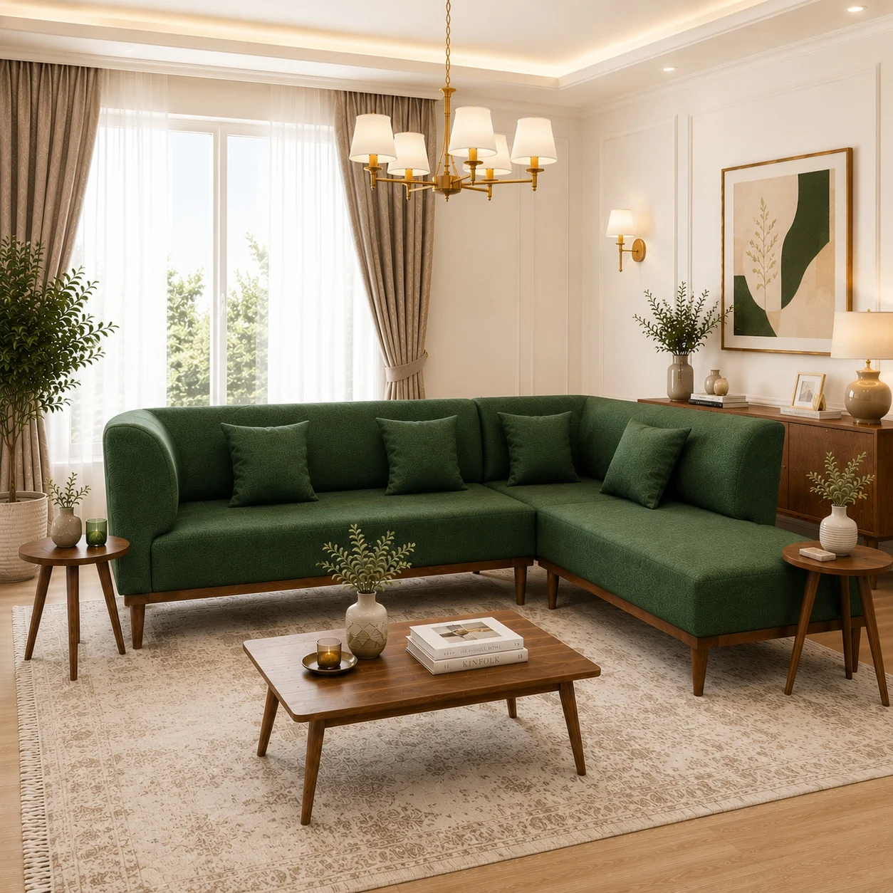 مبل ال 6 نفره مینیمال رنگبندی سفارشی