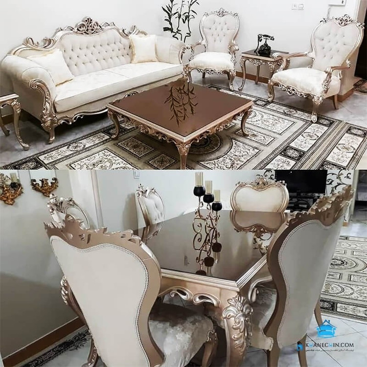 مبل کلاسیک افسون 9 نفره ارسال رایگان