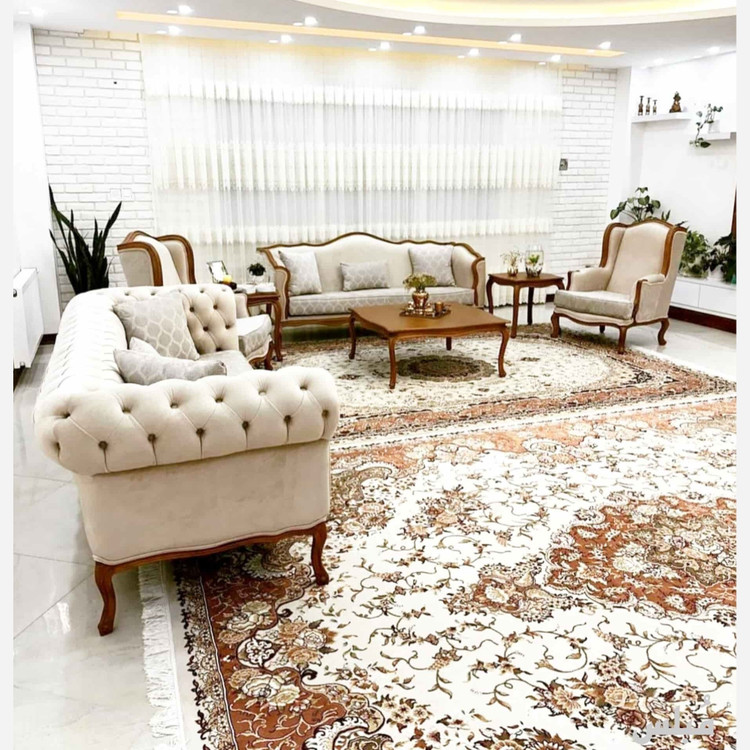 مبل کلاسیک فرانسوی همراه کاناپه چستر ارسال بصورت رایگان