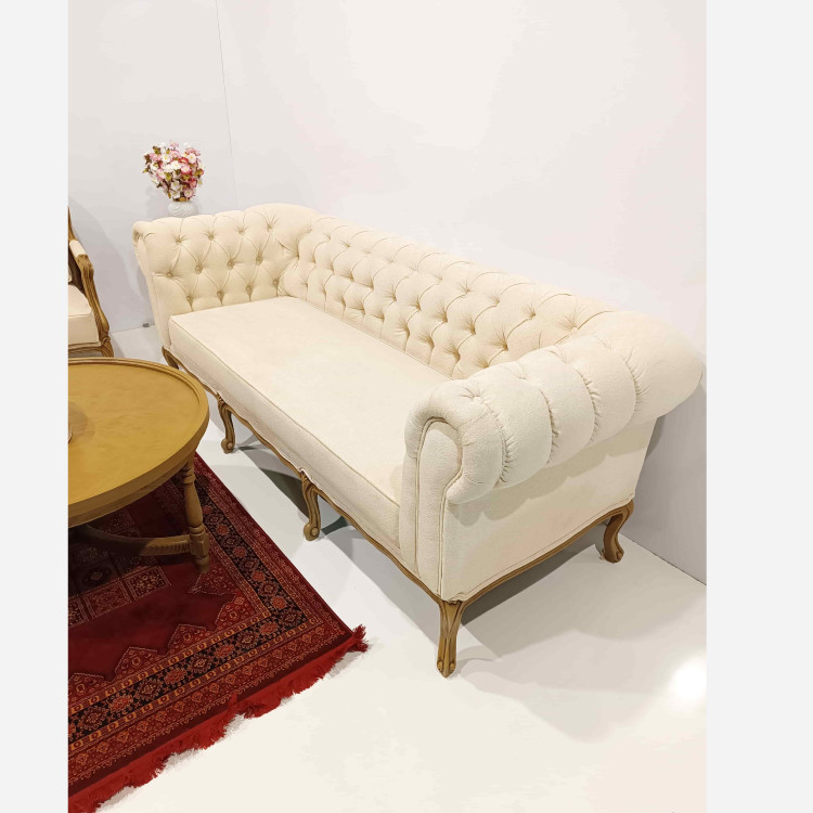 مبل کلاسیک فرانسوی همراه کاناپه چستر ارسال بصورت رایگان