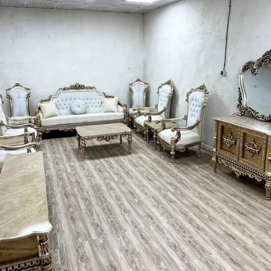 مبل سلطنتی کلاسیک گلایول 7 نفره ارسال بصورت رایگان