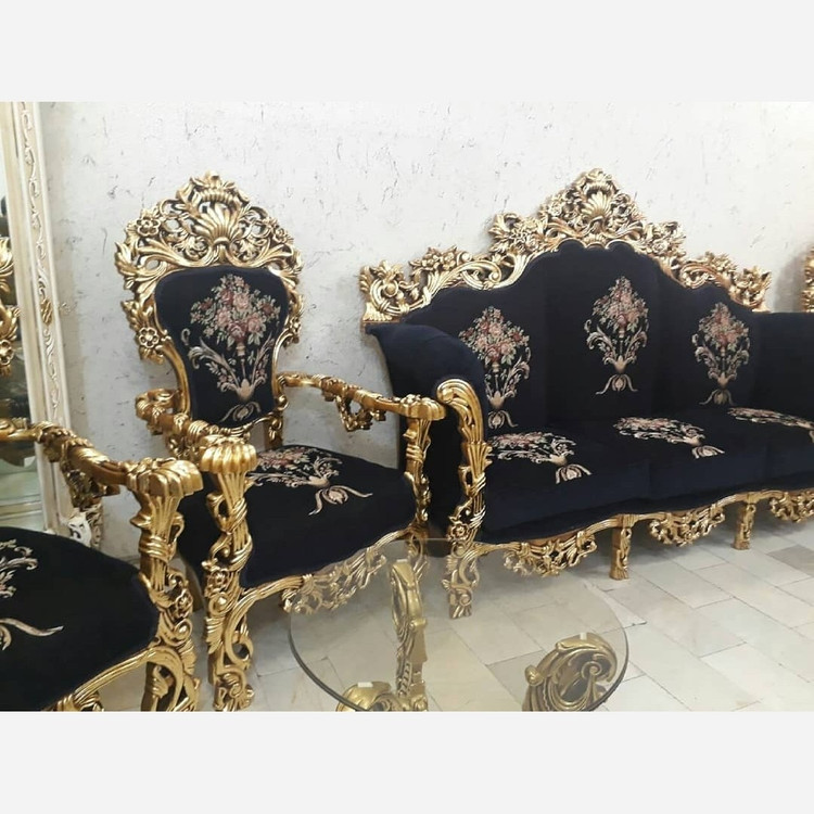 مبل سلطنتی مصری 7نفره پنجه شیری ارسال بصورت رایگان