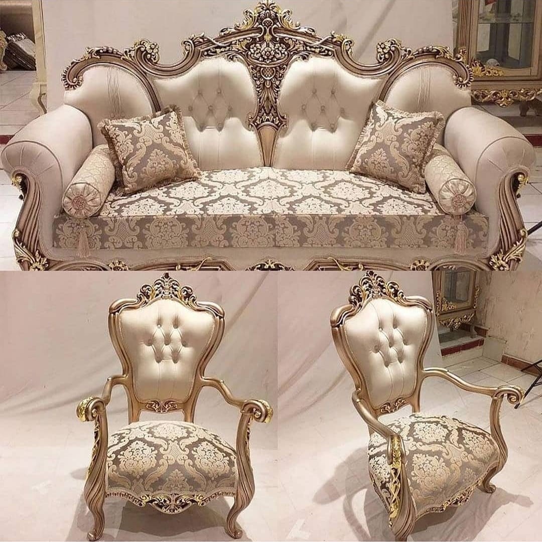 مبل کلاسیک سلطنتی الیزابت تمام چوب ارسال رایگان
