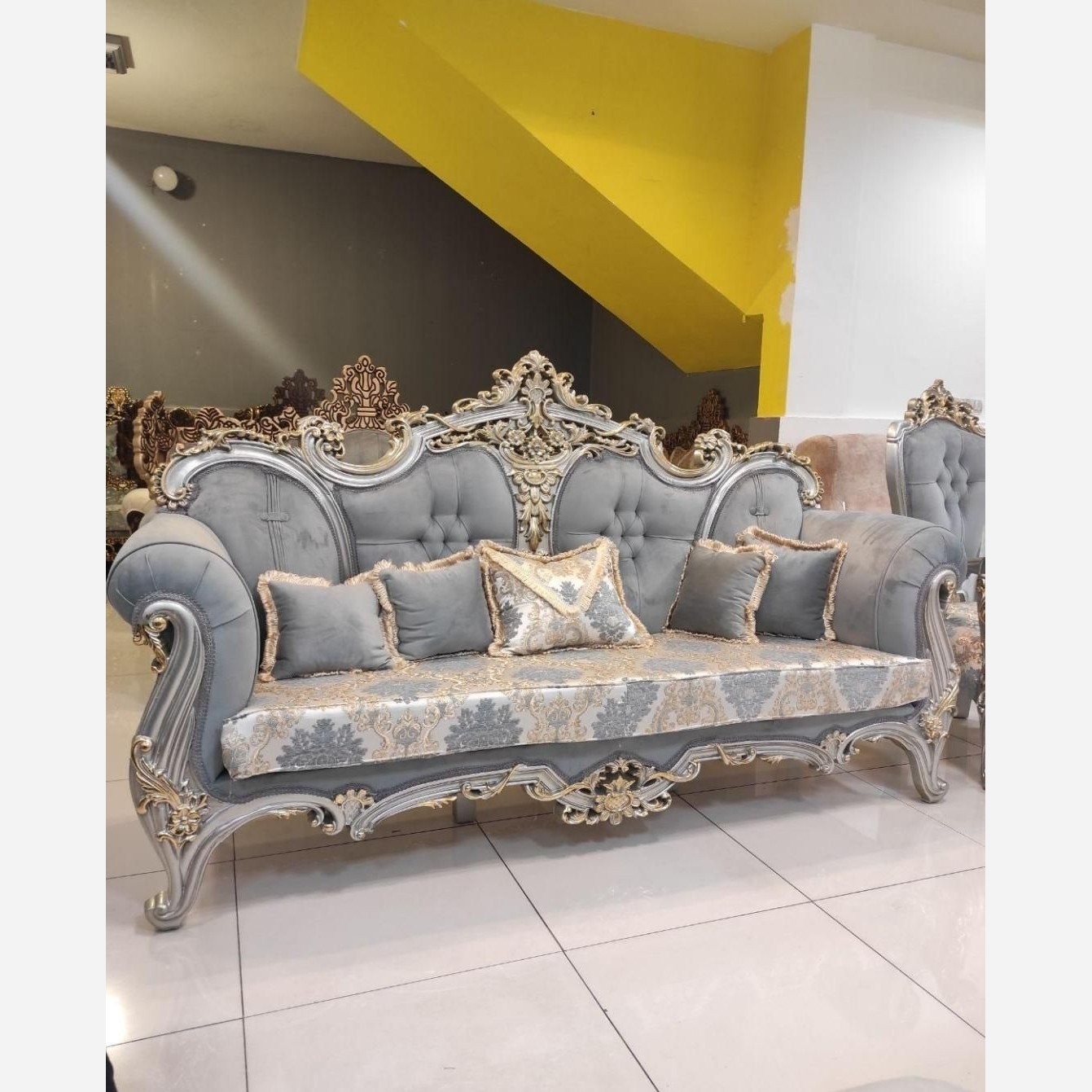 مبل کلاسیک سلطنتی الیزابت تمام چوب ارسال رایگان