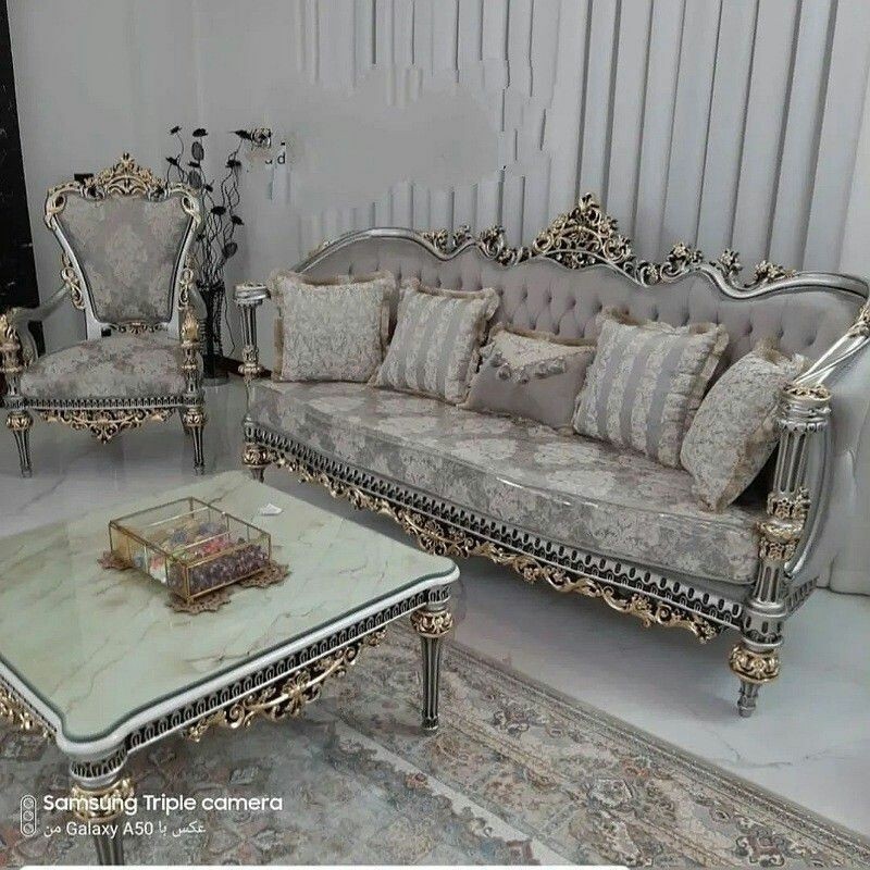 مبل کلاسیک سلطنتی خاطره تمام چوب