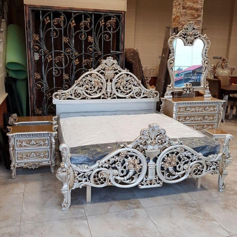 سرویس خواب تخت سلطنتی کلاسیک جام ارسال رایگان