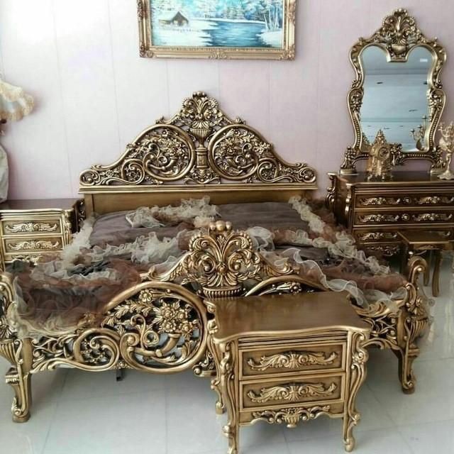 سرویس خواب تخت سلطنتی کلاسیک جام ارسال رایگان