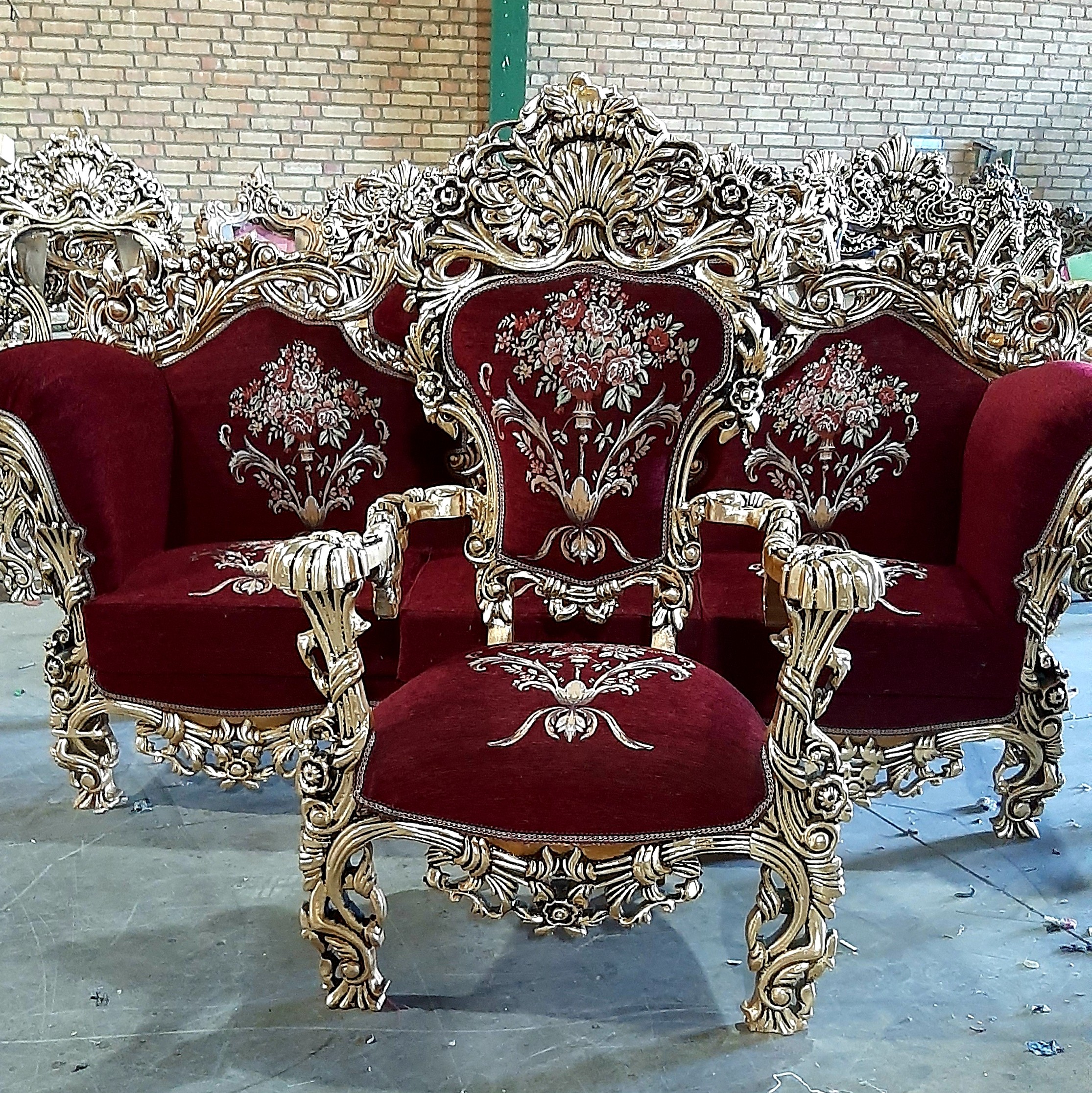 مبل سلطنتی 7نفره مصری پنجه شیری ارسال رایگان