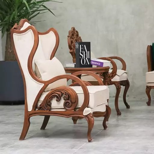 مبل کینگ ۹نفره با جلومبلی و عسلی