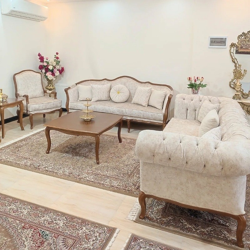 سرویس مبل کلاسیک فرانسوی کویین ابزاری