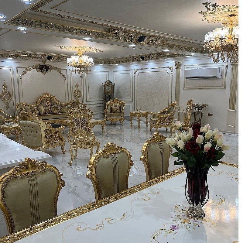 سرویس مبل سلطنتی استیل مدل خرچنگی ارسال رایگان