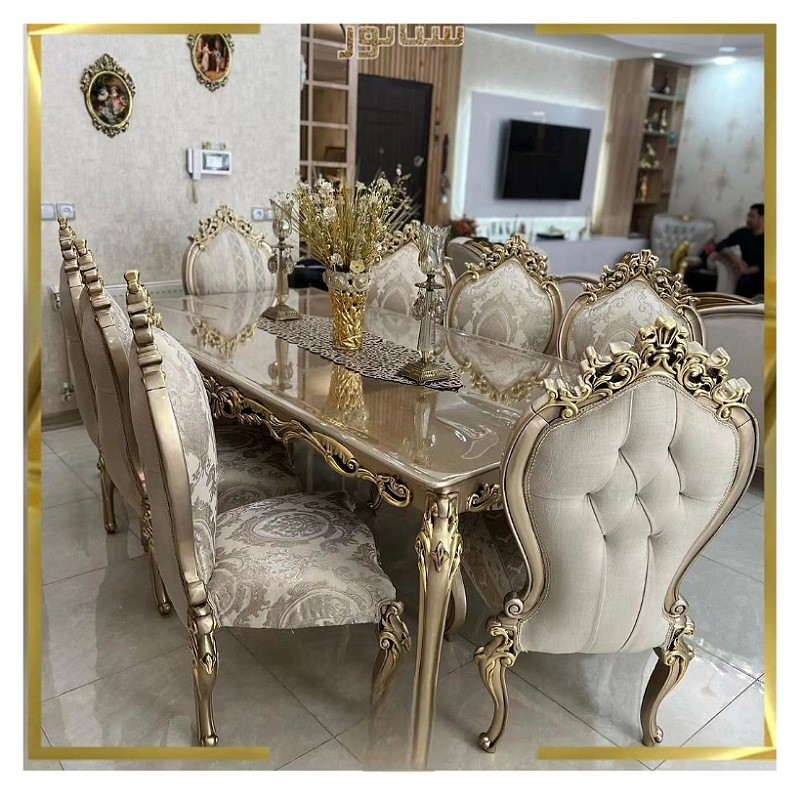 سرویس مبل سلطنتی استیل مدل چراغان ارسال رایگان