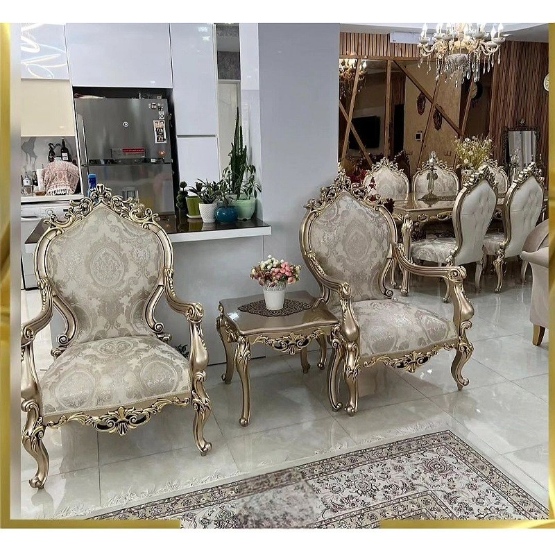 سرویس مبل سلطنتی استیل مدل چراغان ارسال رایگان