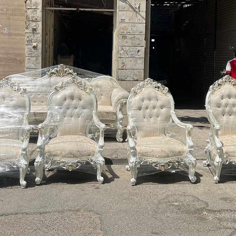 سرویس مبل سلطنتی استیل مدل چراغاان ارسال رایگان
