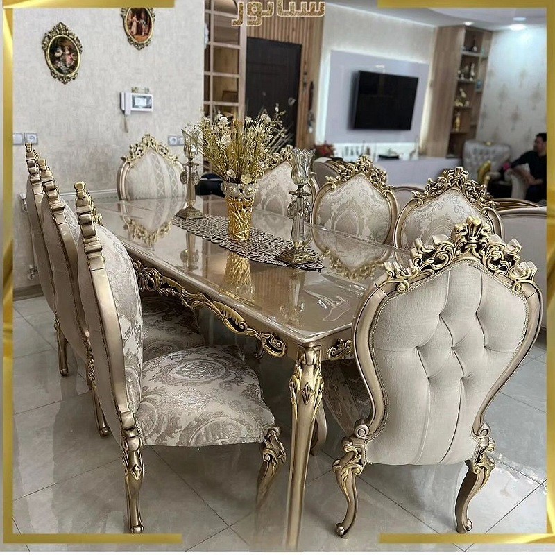 سرویس مبل سلطنتی استیل مدل چراغاان ارسال رایگان