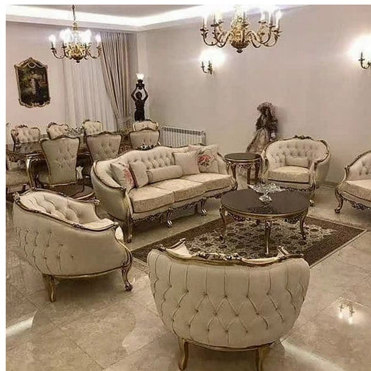 سرویس مبل کلاسیک زمردارسال رایگان