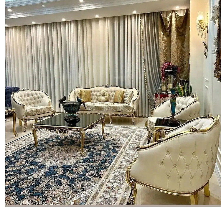 سرویس مبل کلاسیک زمردارسال رایگان