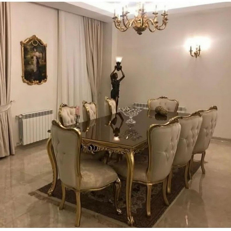 سرویس مبل کلاسیک زمردارسال رایگان