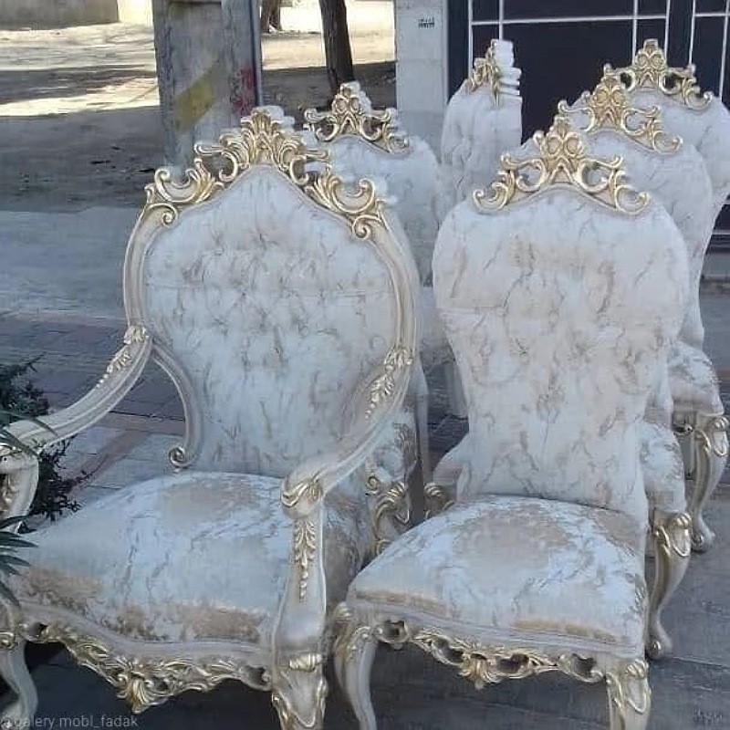 سرویس مبل سلطنتی استیل مدل چراغانه ارسال رایگان