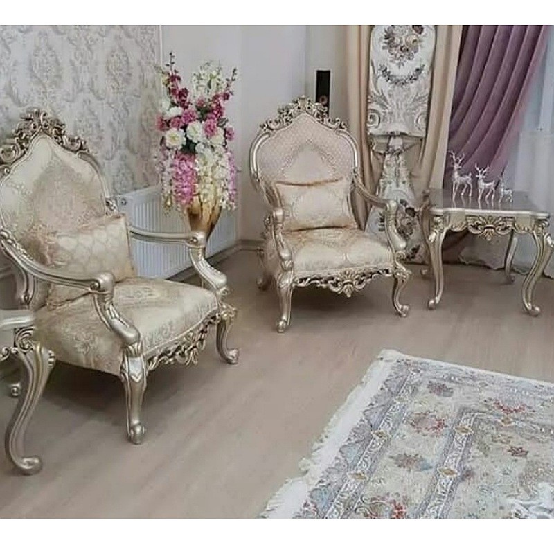 سرویس مبل سلطنتی استیل مدل چراغانه ارسال رایگان
