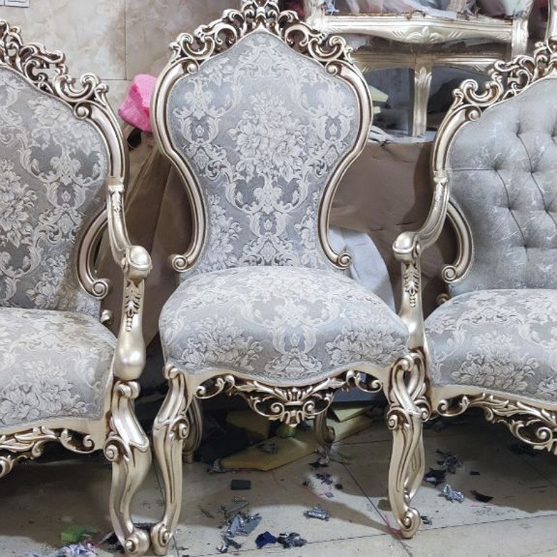 سرویس مبل سلطنتی استیل مدل چراغانه ارسال رایگان
