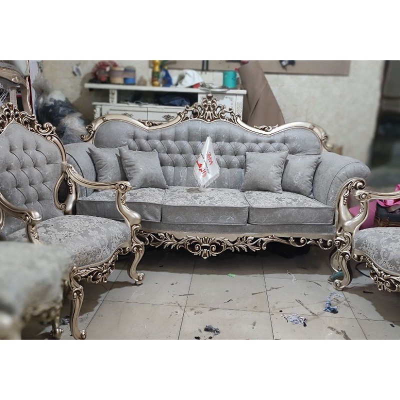 سرویس مبل سلطنتی استیل مدل چراغانه ارسال رایگان