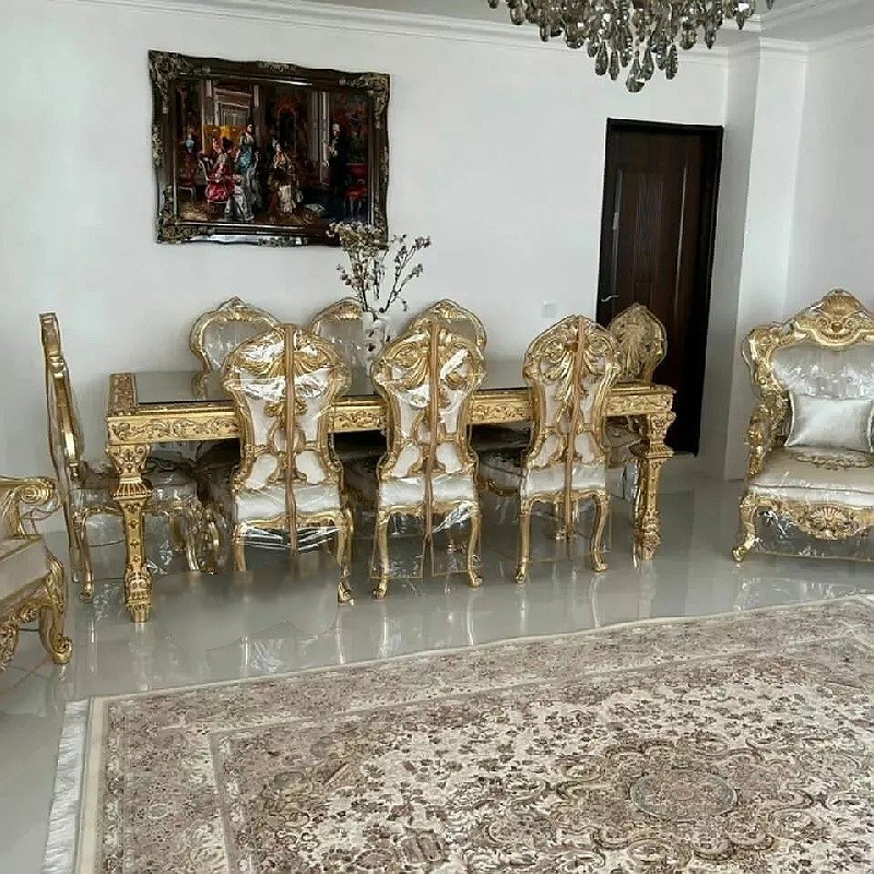 سرویس مبل سلطنتی استیل مدل ارشیا ارسال رایگان